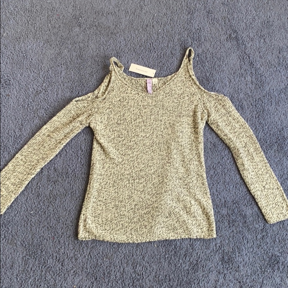 Knit off the shoulder sweater